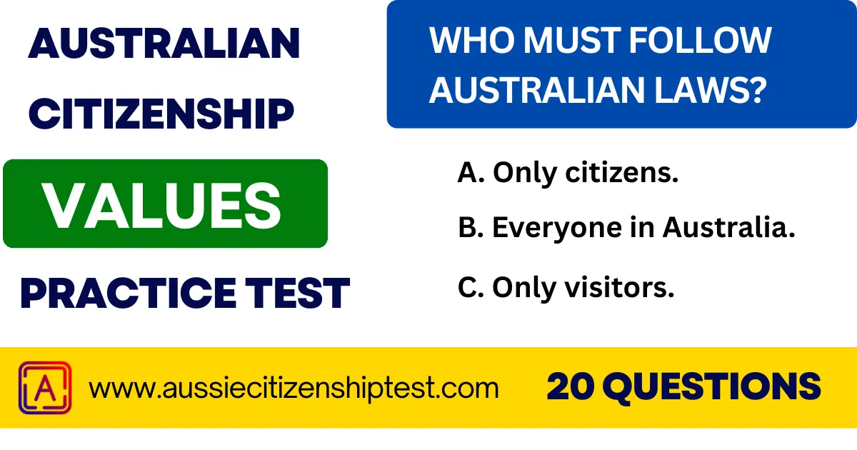 Australian Values Practice Test 2026 – 20 Citizenship Questions (OCB ...